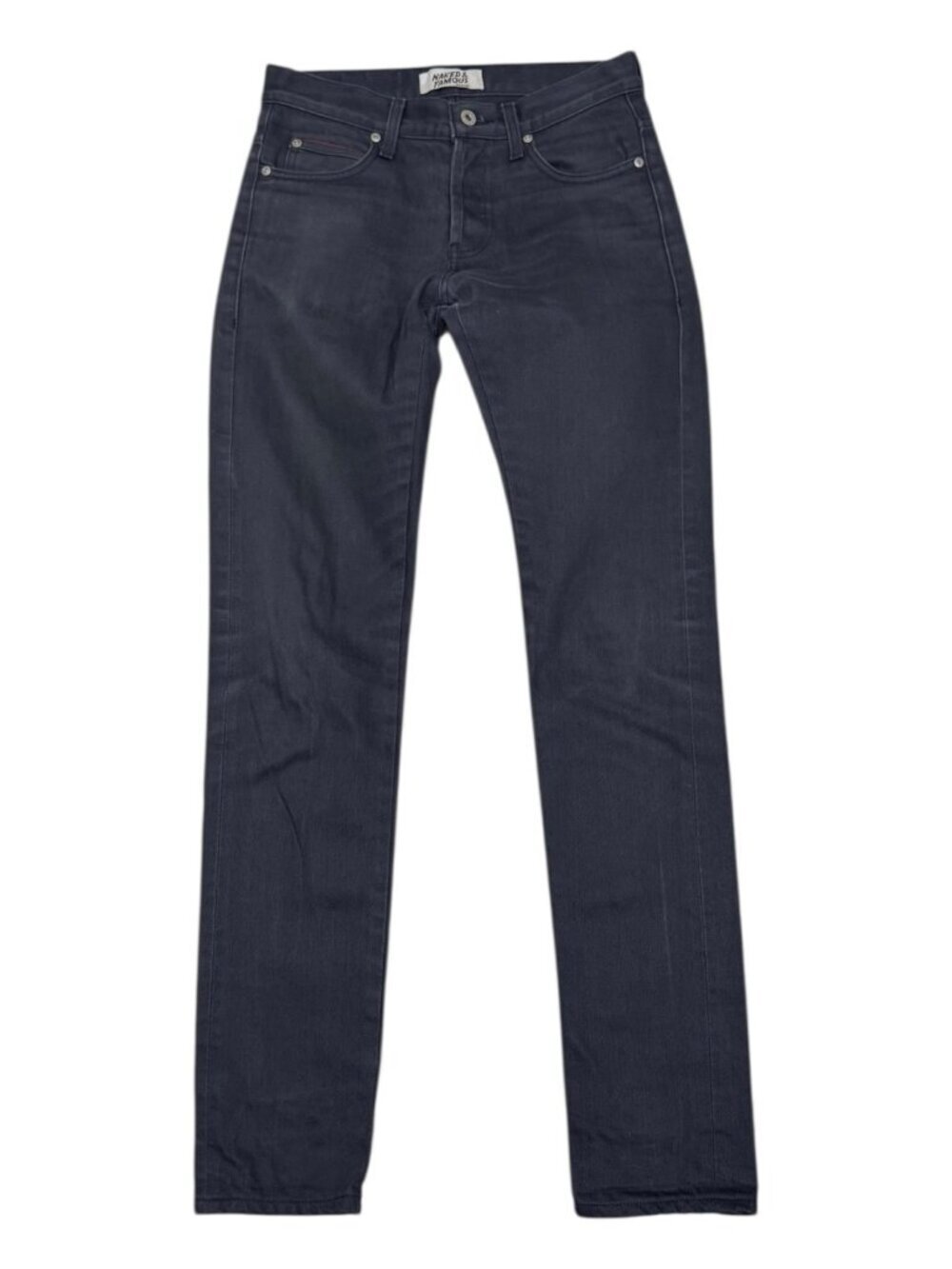 NAKED & FAMOUS SELVEDGE Japanese Denim Dark Grey Casual Jeans Mens 29x34
